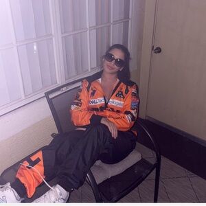 Orange and Black Racing Jacket Lando Norris